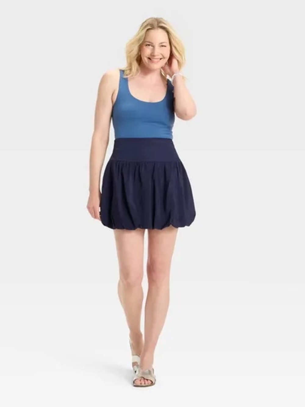 a new day Navy A-Line Mini Skirt - Picture 3 of 7